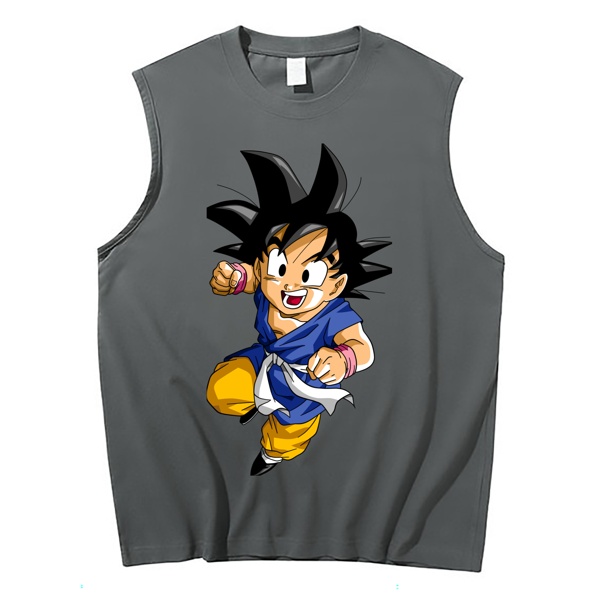 （画像用） ドラゴンボール 孫悟天 そん ごてん DRAGON BALL Son Goten コットン100％タンクトップ（フロントプリント）